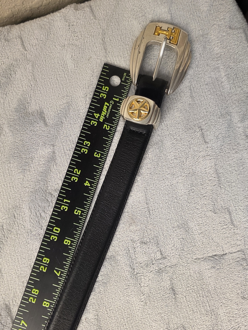 Western Concho Leather Texas Tech Gold And Silver Womens Belt. - Picture 7 of 7